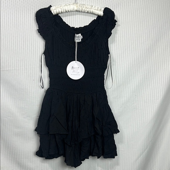 NWT The Love Galore Romper Black Ruffled Princess Polly - Picture 6 of 13